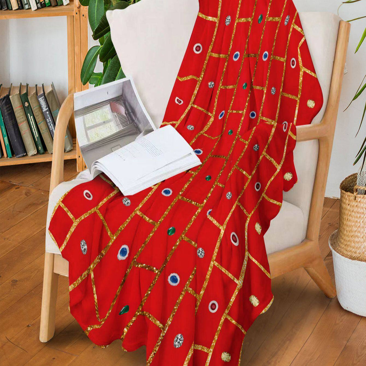 Dekorativer Bohemian Wurfdecke