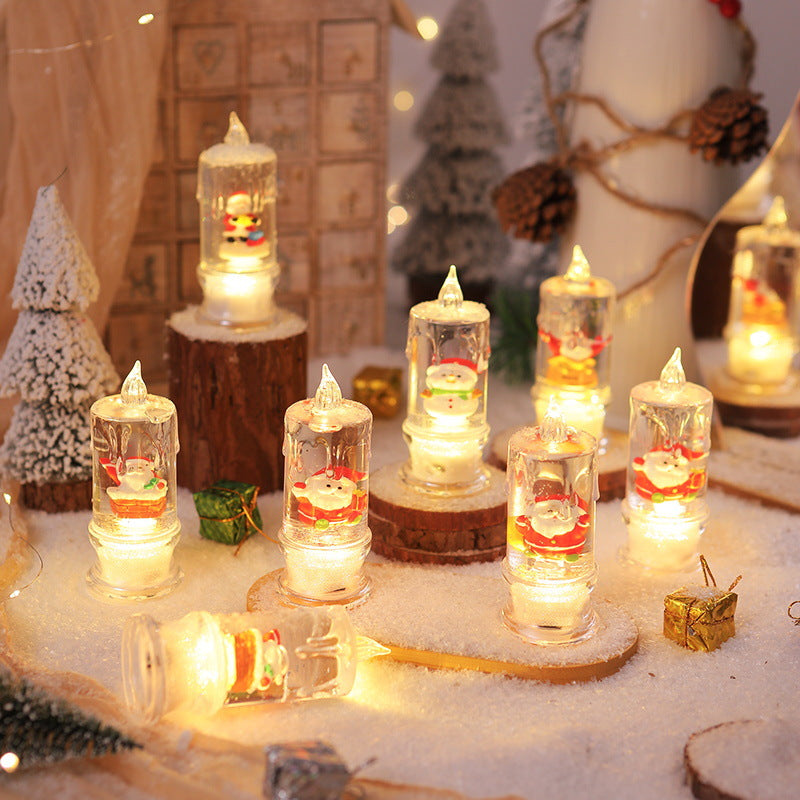 LED Weihnachtslaterne mit Santa-Figur Brehn
