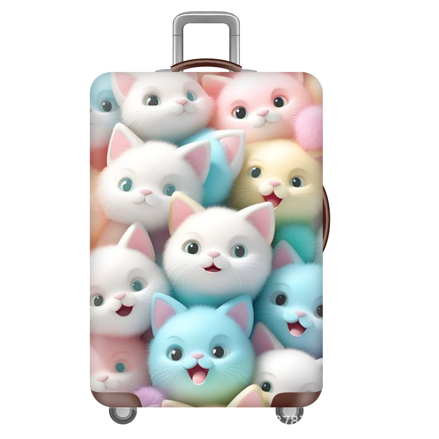 Unisex Hartschalenreisekoffer mit süßem Katzenmotiv Brehn