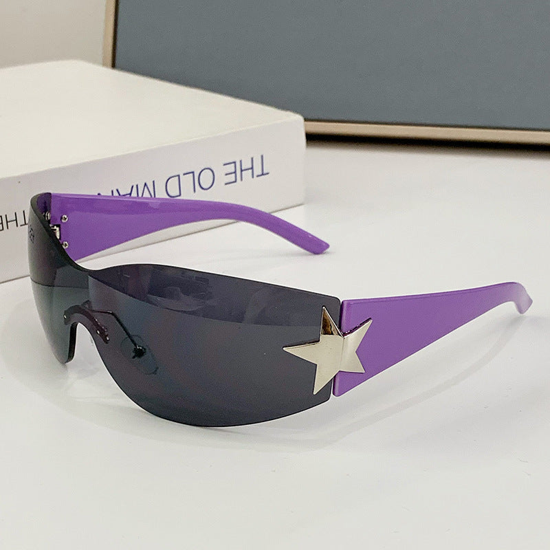 Damen modische Sonnenbrille mit künstlerischem Sternenakzent Brehn