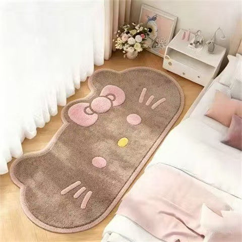 Niedliche katzenförmige Teppich