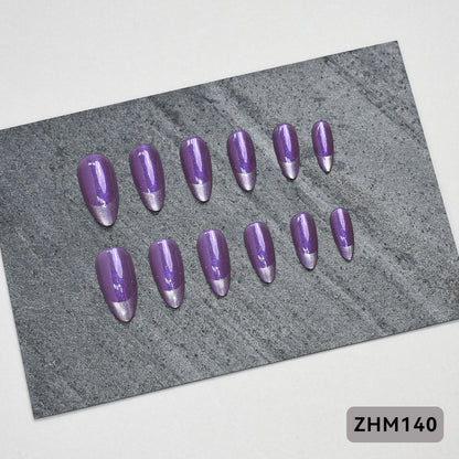 Künstlerisches Press-On-Nagelset mit Kirschblütenmuster Brehn