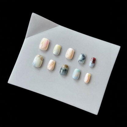 Künstlerisches Marmor-Effekt-Nagelkunst-Set