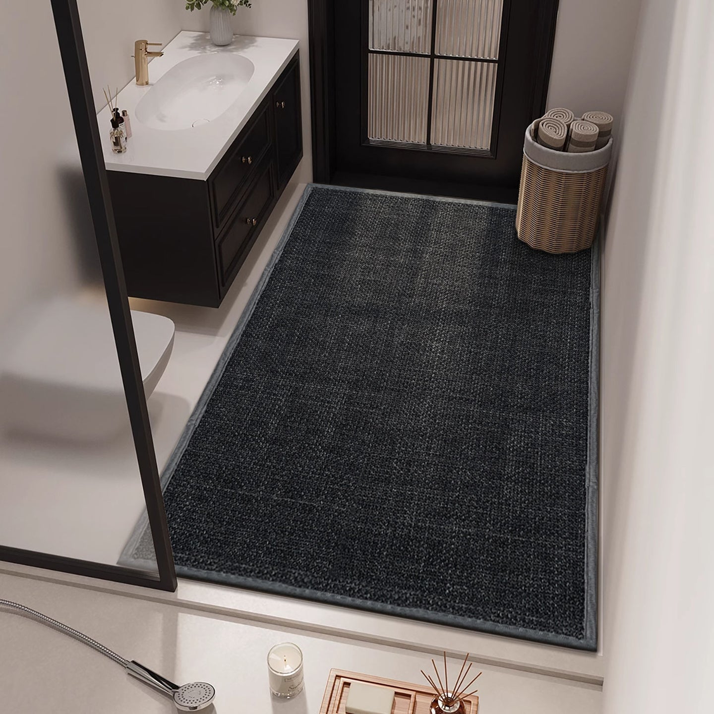 Luxuriöse saugfähige Badematte Brehn