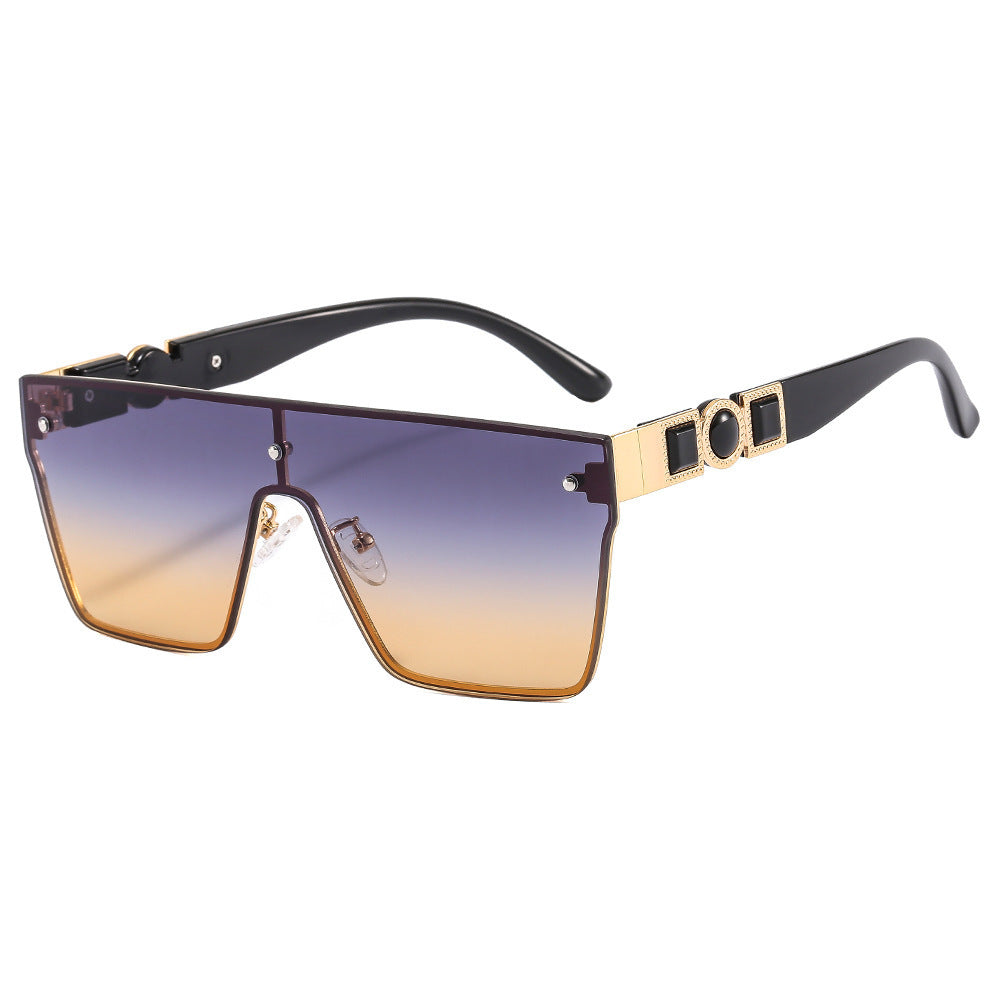 Damen oversized transparente Sonnenbrille mit modischem Rahmen Brehn
