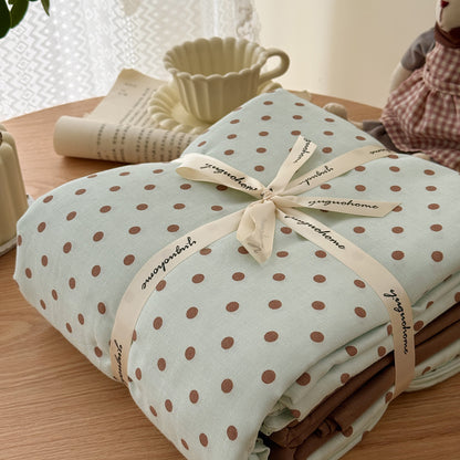 Blumenmuster Baumwolle-Leinen Bettbezug Geschenkset mit wendbarem Finish und tiefen Eckbändern