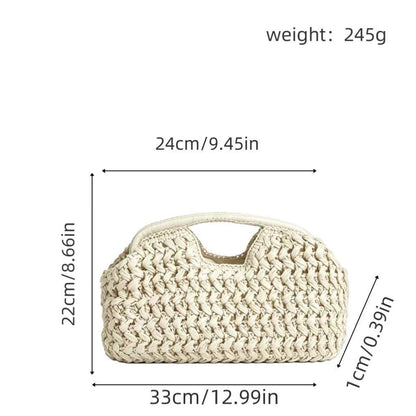 Praktische Bast-Handtasche Brehn