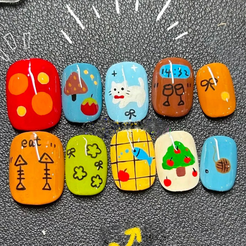 Verspieltes Künstlerisches Nagelkunst Design Set Brehn