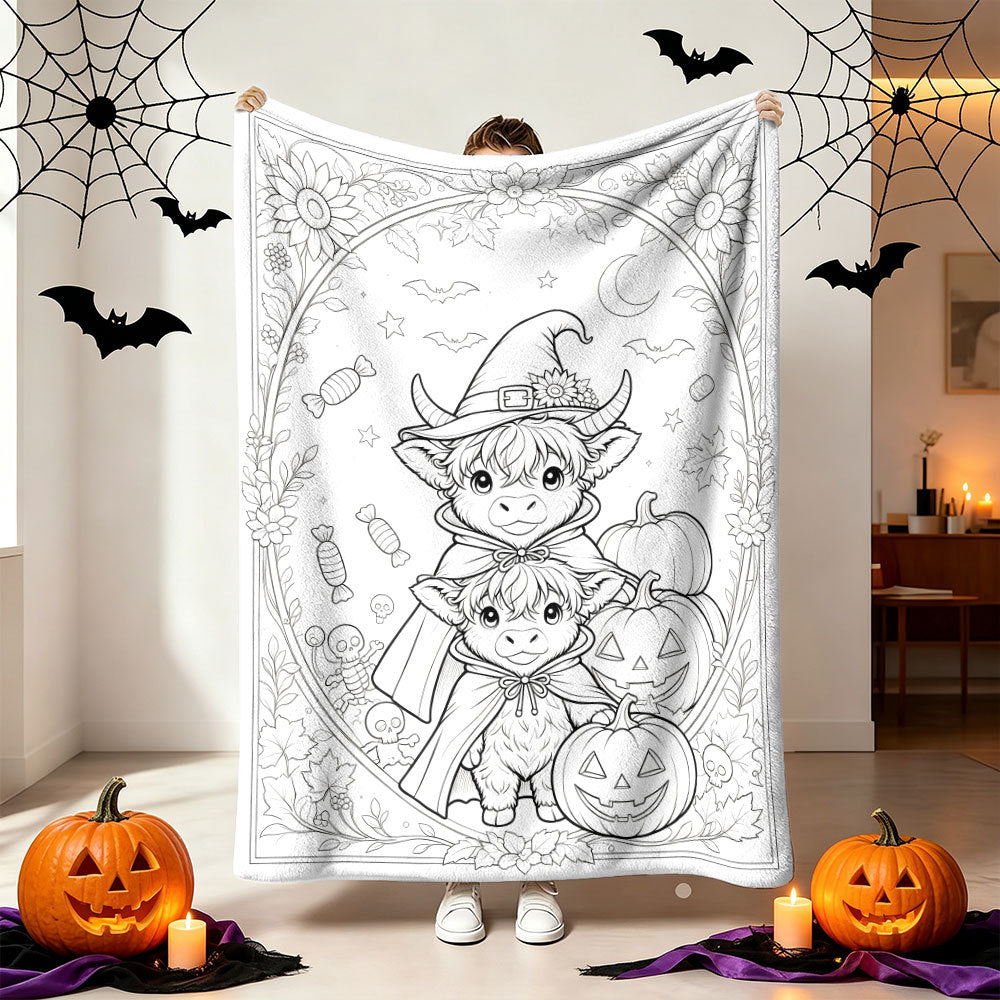 Gemütliche Halloween-Themen-Wurfdecke