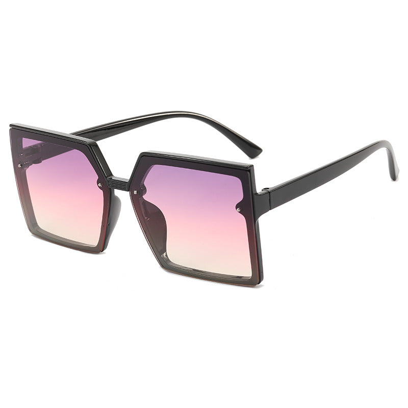 Damen modische Oversized-Sonnenbrille mit geometrischem Design Brehn
