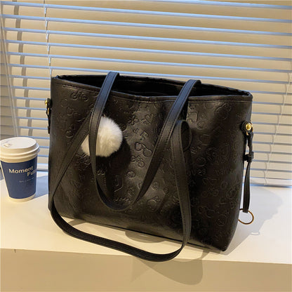 Stylische Präge-Schultertasche