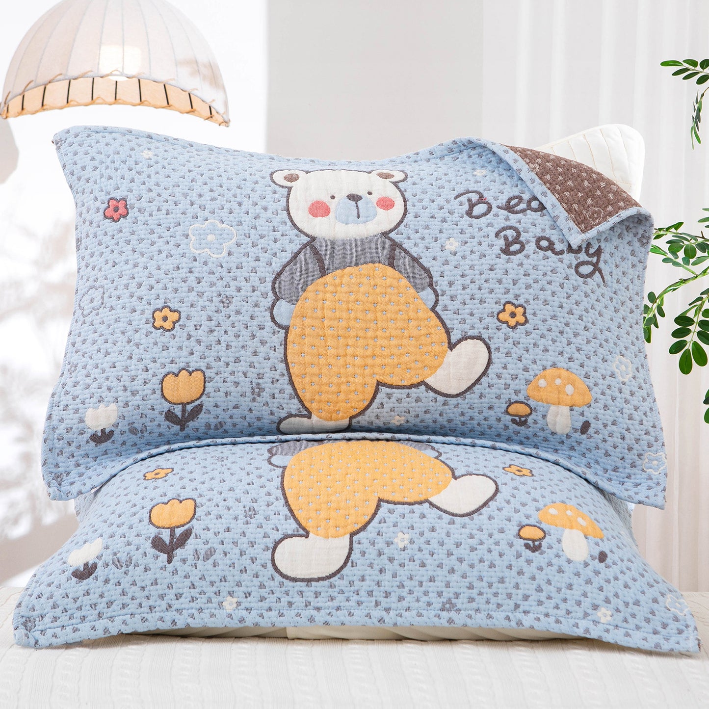 Damen Kissenbezug mit fröhlichem Pinguin-Motiv Brehn