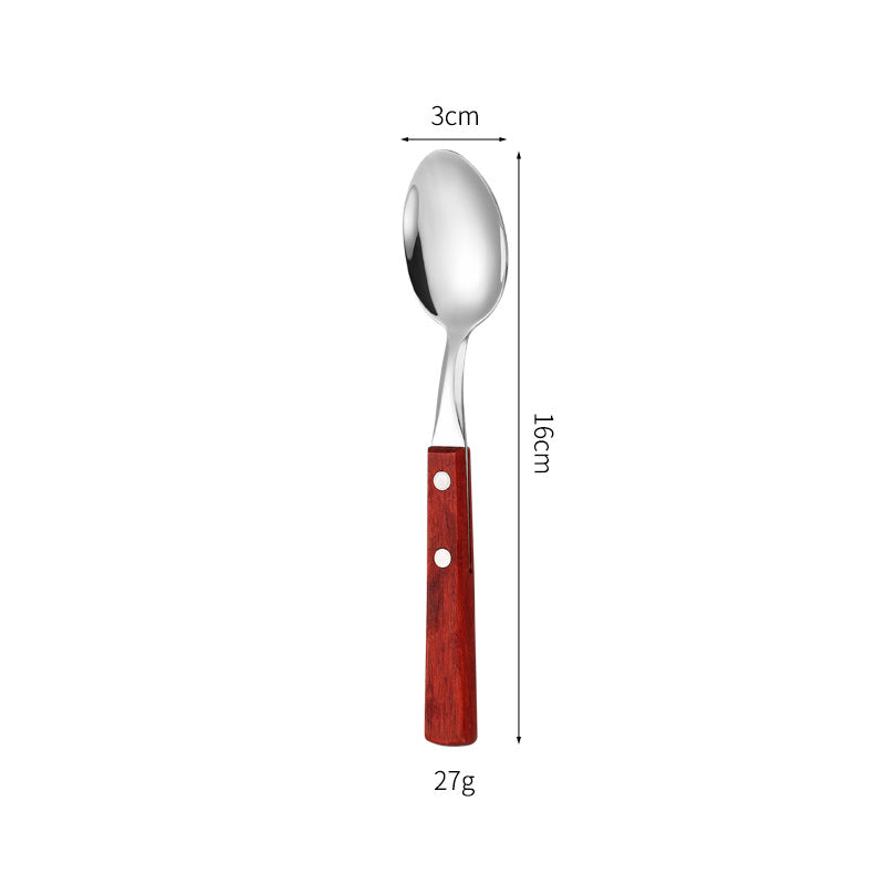 Dessertlöffel mit Ergonomischem Holzgriff Brehn