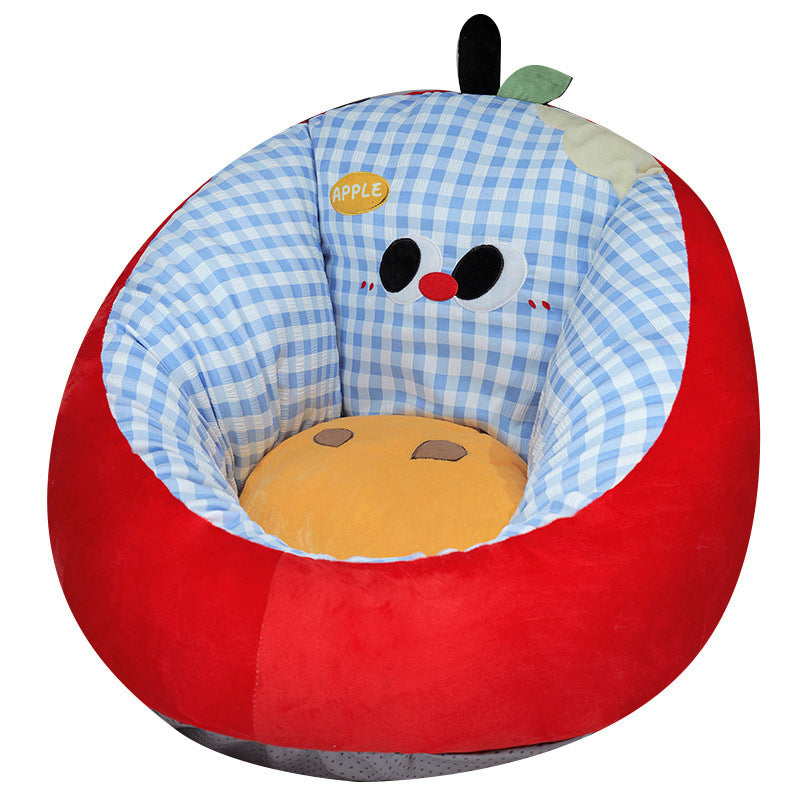 Kuschel-Babysitz-Einsatz mit ergonomischer Polsterung und Apfel-Motiv