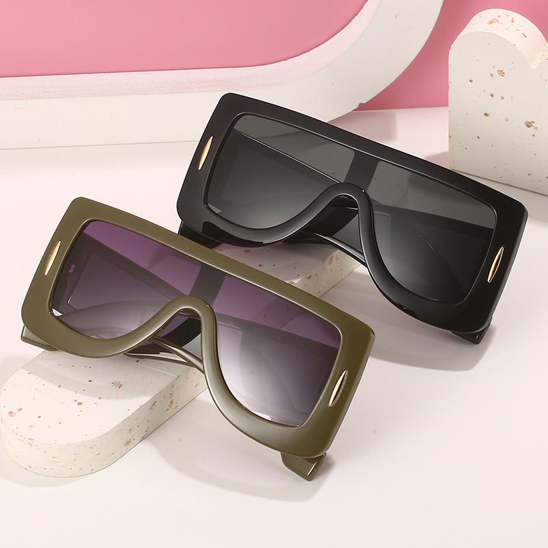 Damen futuristische Oversized Sonnenbrille Brehn