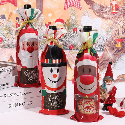 Weihnachtsweinflaschenhülle Brehn