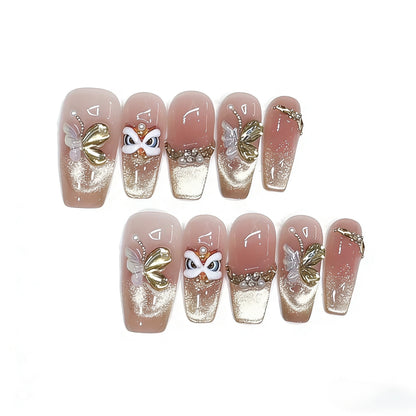 Künstlerisches dekoratives Press-on-Nagelset Brehn
