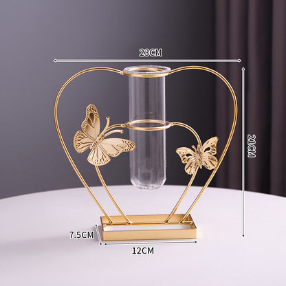 Dekorativer Schmetterling Glas Testrohr Vasenhalter