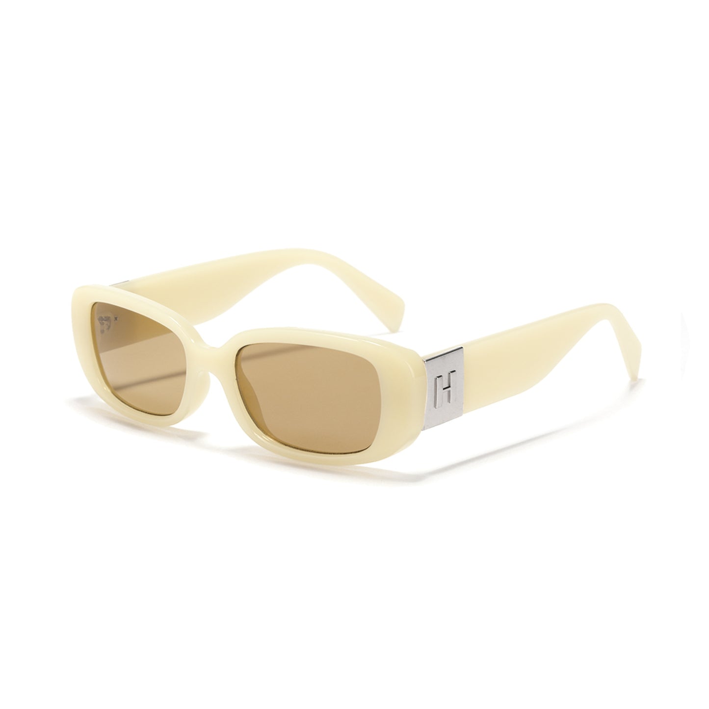 Damen modische Sonnenbrille mit ergonomischem Kunststoffrahmen und breiten UV-Schutz Gläsern Brehn