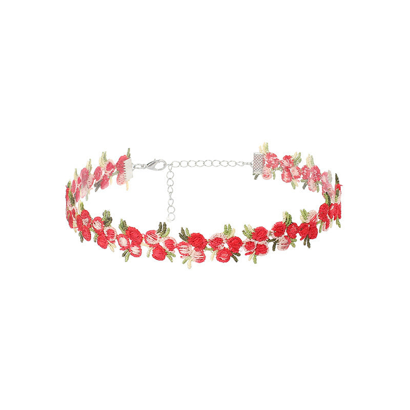 Florale Choker Halskette Brehn