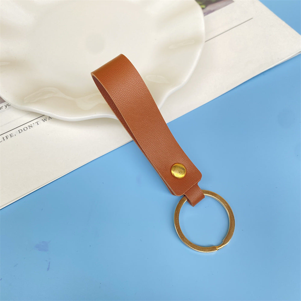 Stilvolles Leder Schlüsselanhänger Brehn