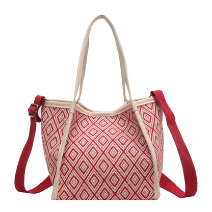 Geometrisch gemustertes Tote Bag