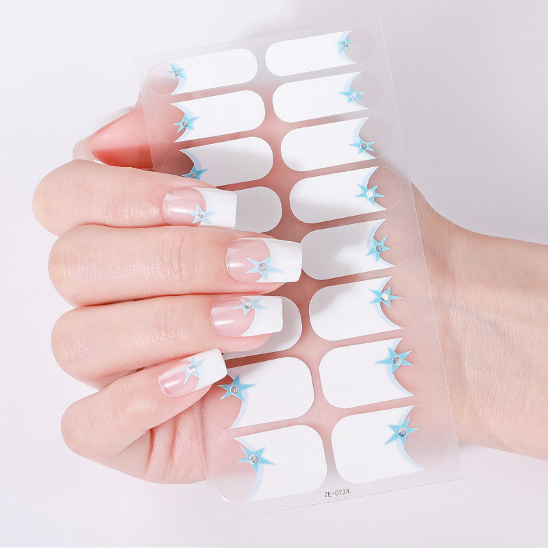 Elegante Glitter Akzent Nagel Wraps