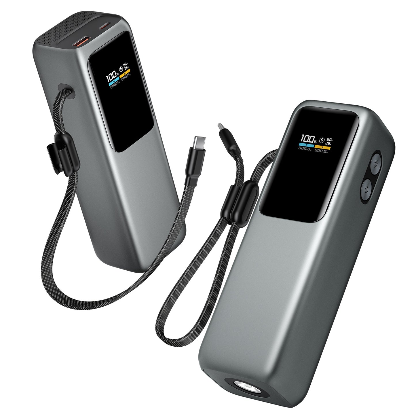 Hochleistungs-Powerbank mit Digitalanzeige und Schnellladefunktion Brehn