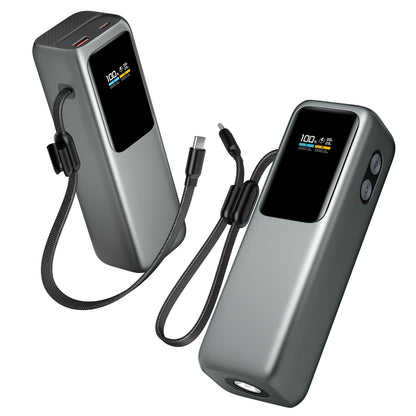 Hochleistungs-Powerbank mit Digitalanzeige und Schnellladefunktion Brehn