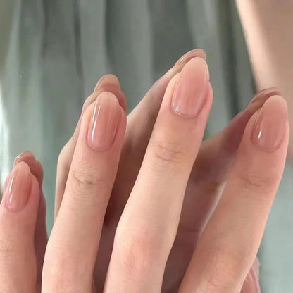 Glänzende mandelförmige Nagelerweiterungen 1790638638