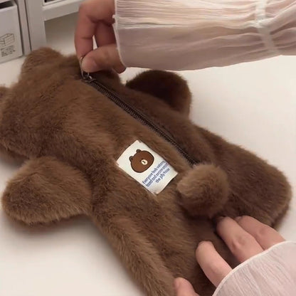Plüsch Tierdruck Stiftetui