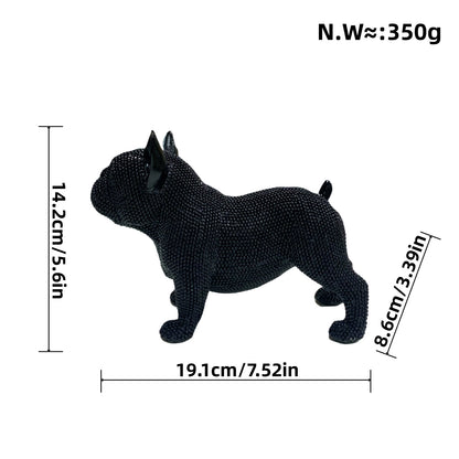 Dekorative Französische Bulldogge Skulptur Brehn