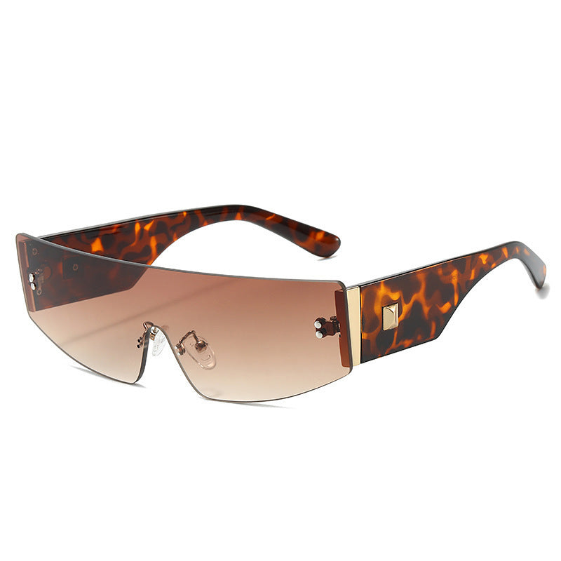 Damen trendige Sonnenbrille mit futuristischem Design Brehn