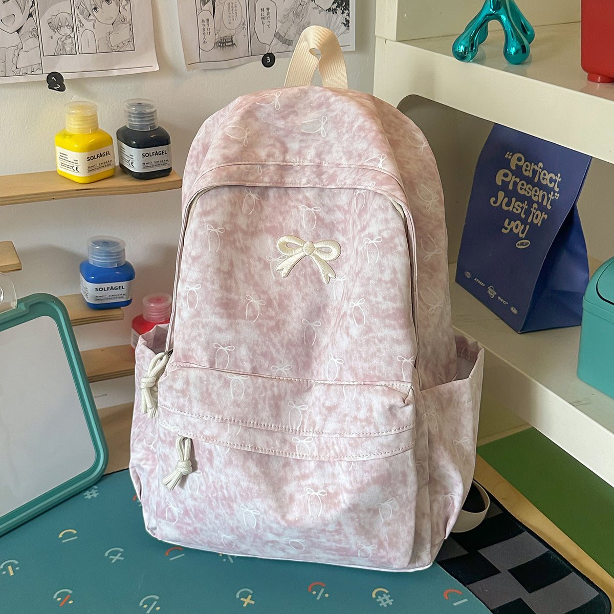 Verspielt gestickter Rucksack Brehn