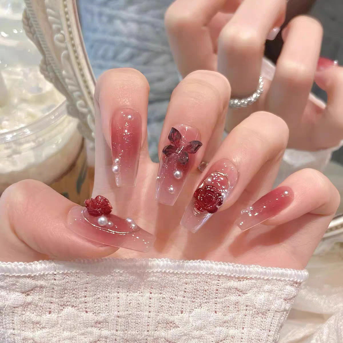 Dekoratives Press-On Nagelkunst Set Brehn