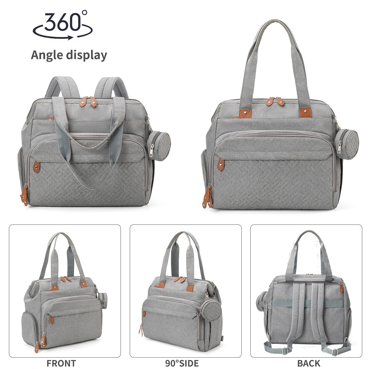 Multifunktionales Wickelrucksack-Set Brehn