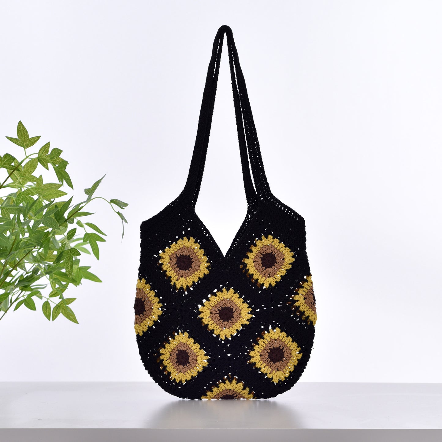 Handgefertigte Makramee-Shopper Tasche Brehn