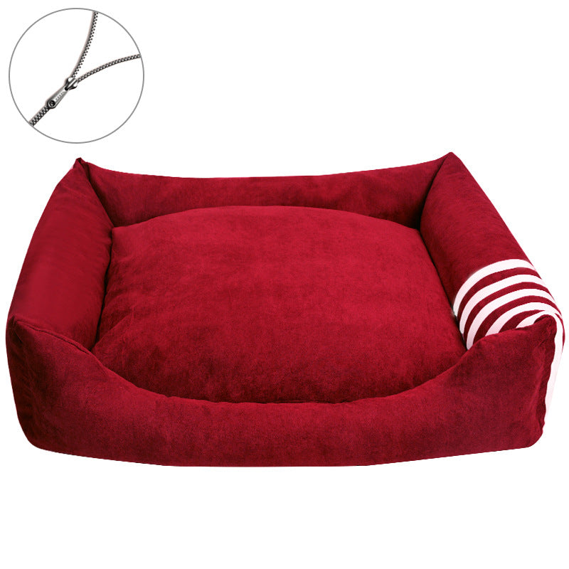 Gemütliches Rückenkissen-Hundebett