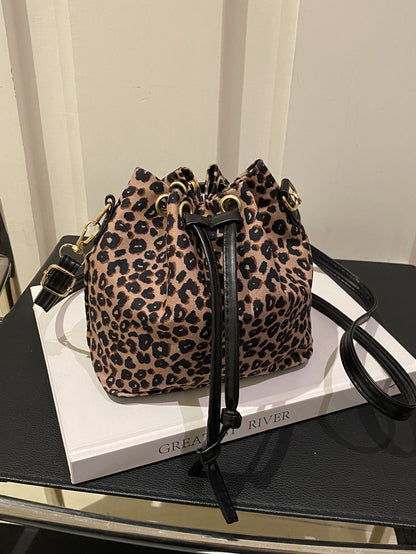 Stylische Leopardenmuster Eimer Tasche