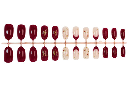 Kunstnagelset mit luxuriösen Verzierungen und modernen Designs Brehn