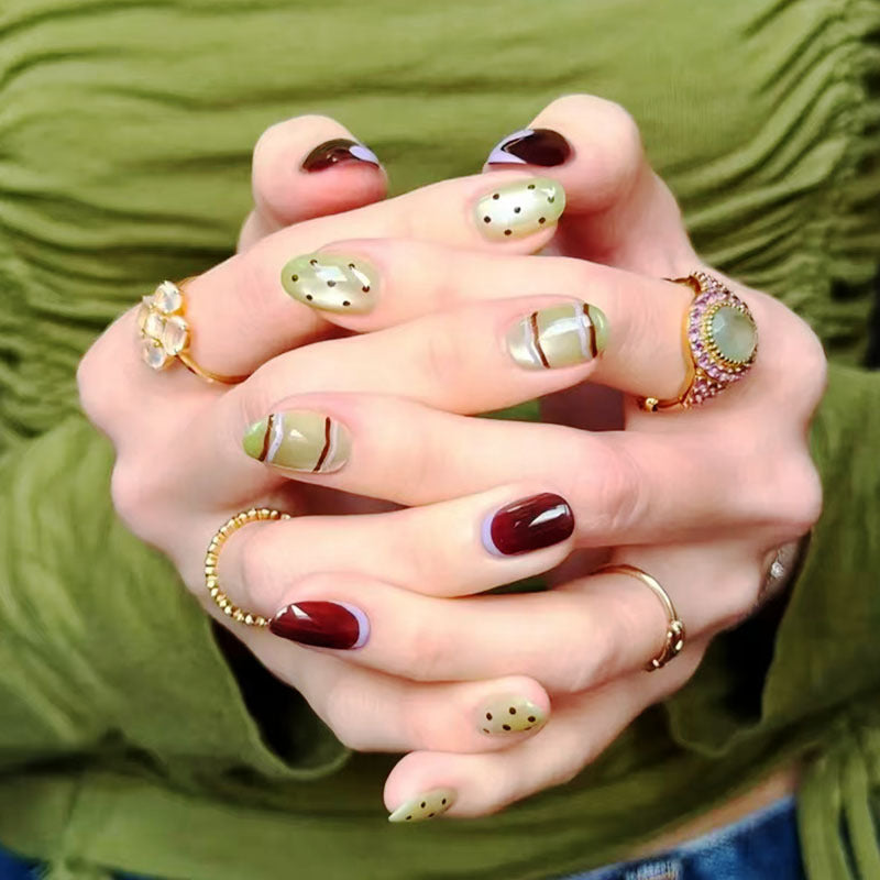 Künstlerisches Ombre Glitter Nagelkunst Set Brehn