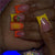 Kreatives Gel Press-On Nail Set mit Fruchtakzenten Brehn