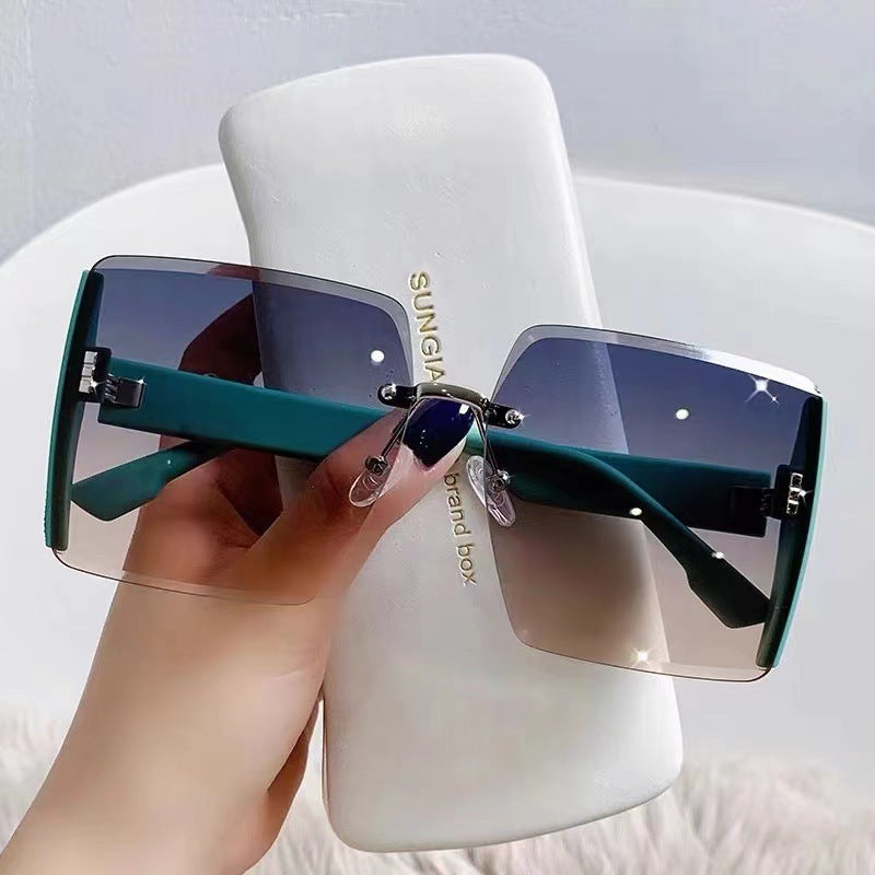 Damen oversized quadratische Sonnenbrille mit uv-schutz Brehn