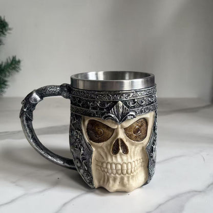 Bierkrug mit Totenkopf-Design Brehn