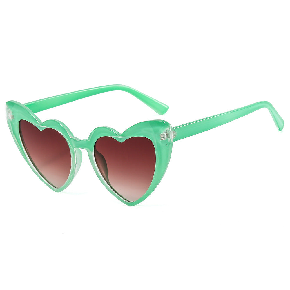 Damen modische Herz-Sonnenbrille mit UV-Schutz Brehn