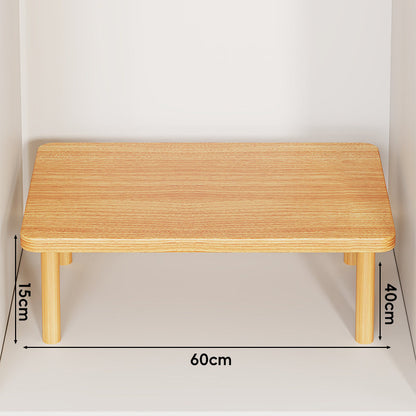 Verstellbarer Mehrhöhe Holz Monitorständer und Desktop Regal