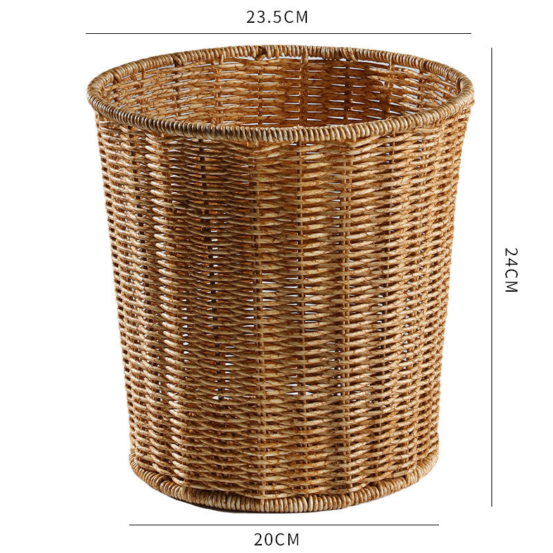 Unisex Hochwertiger dekorativer Aufbewahrungskorb mit natürlicher Rattanstruktur Brehn