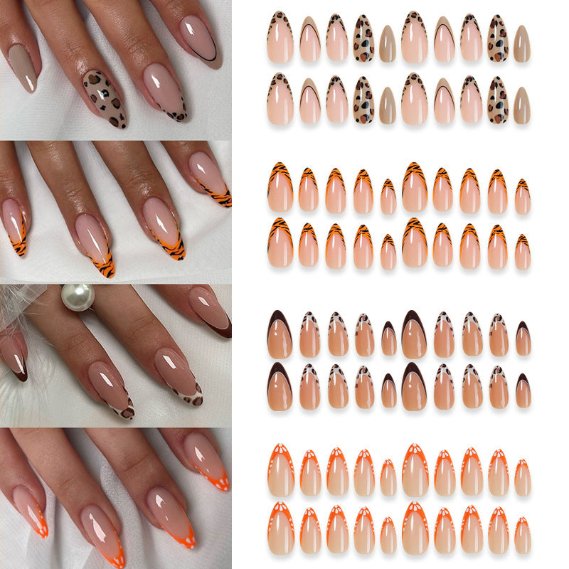 Dekoratives Stiletto Press-On Nagelset Brehn