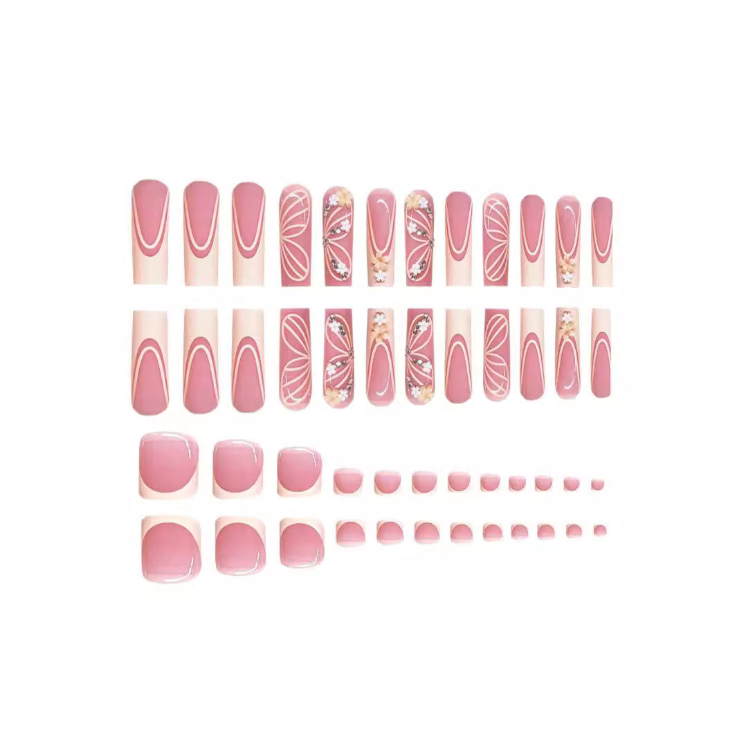 Premium Luxus Floral Nail Art Set Brehn