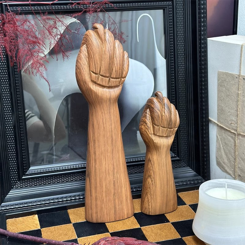 Dekorative Holz Hand Skulptur
